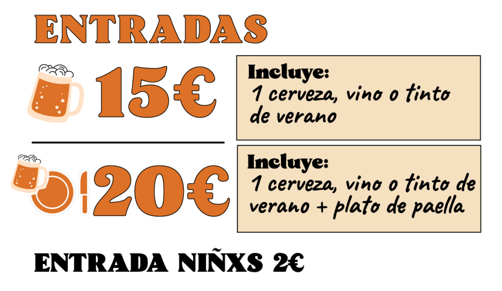 Precio de entradas de la verbena de fulanita de tal