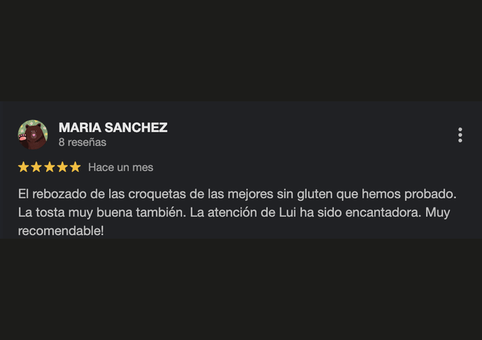 Reseña Maria Sanchez