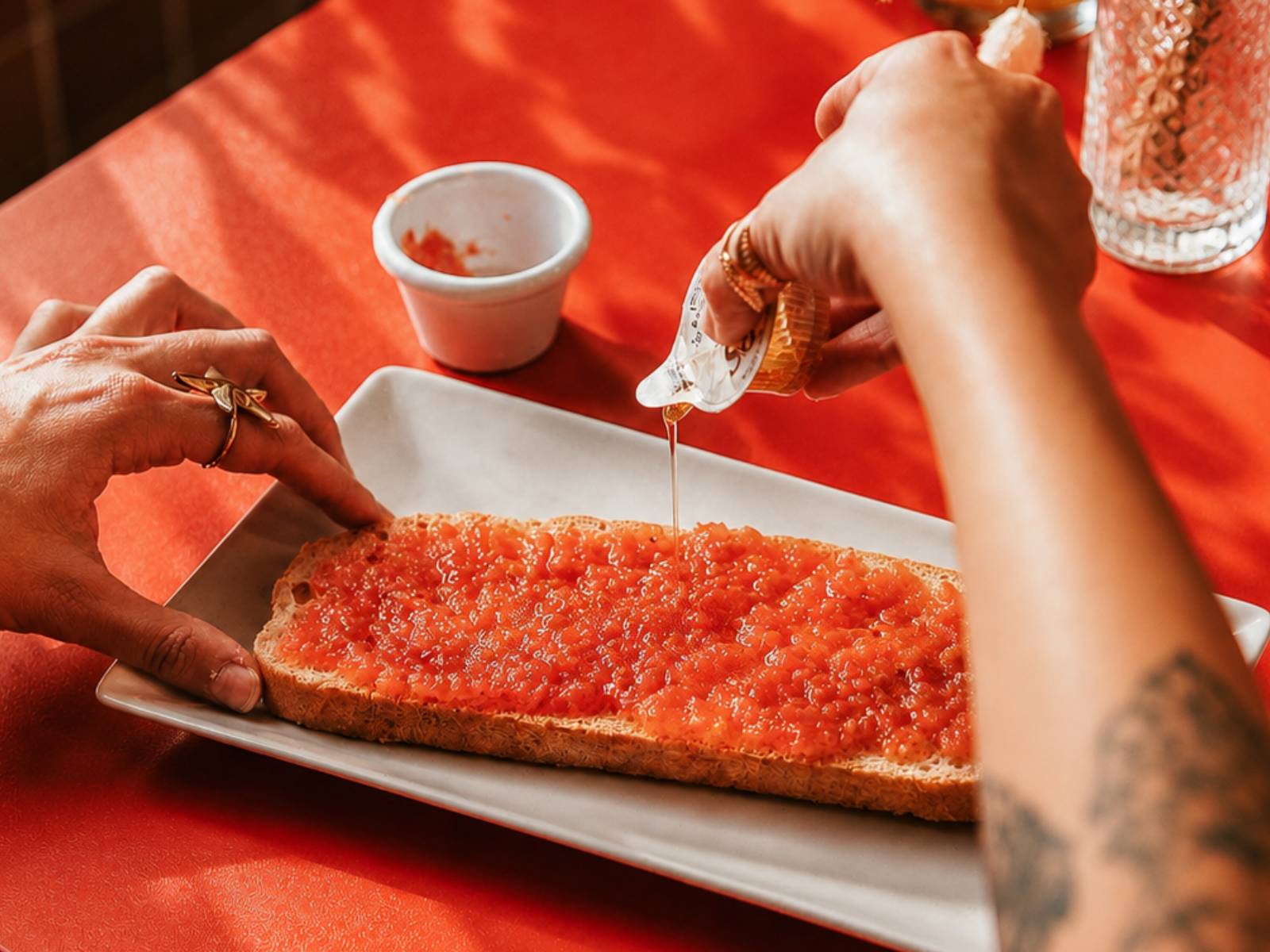 Tostada con Tomate y AOVE
